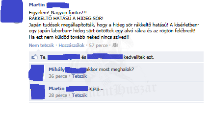 Hideg sör
 
