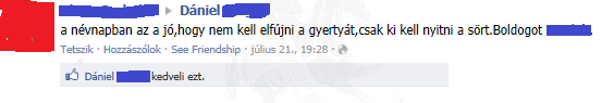 Névnapi köszöntés
 

