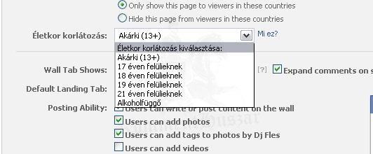 Facebook rajongói oldal készítő! Nem tudtam hogy az is életkornak számít 21év felet:O 
 
