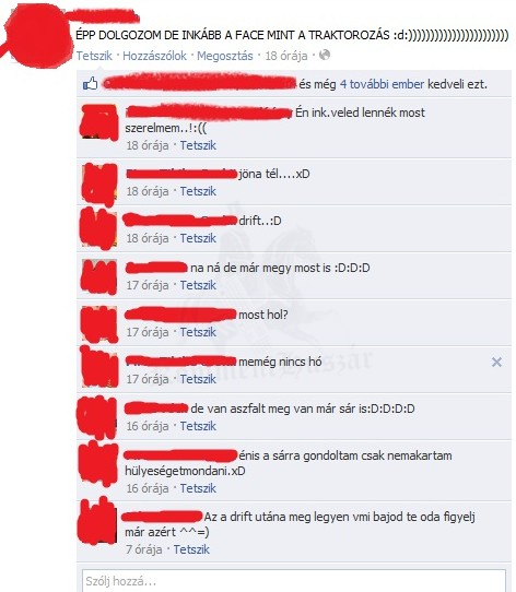 Dull a szerelem és dübörögnek a traktorok 
 
