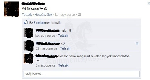 Valaki Fb kapcsi?<3
 

