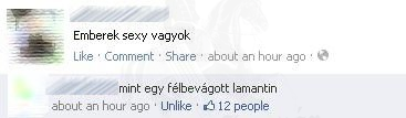 Sexy vagyok?!
 
