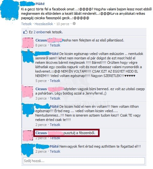 Pusztulj a fészemből!
 
