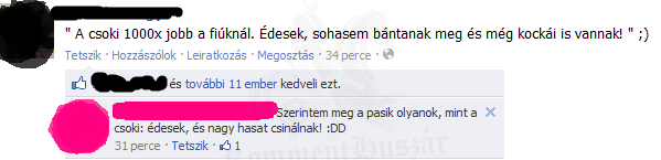 A csoki és a fiúk...A vélemények megoszlanak :D
 
