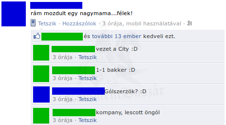 A nagyi és a Manchester City
 
