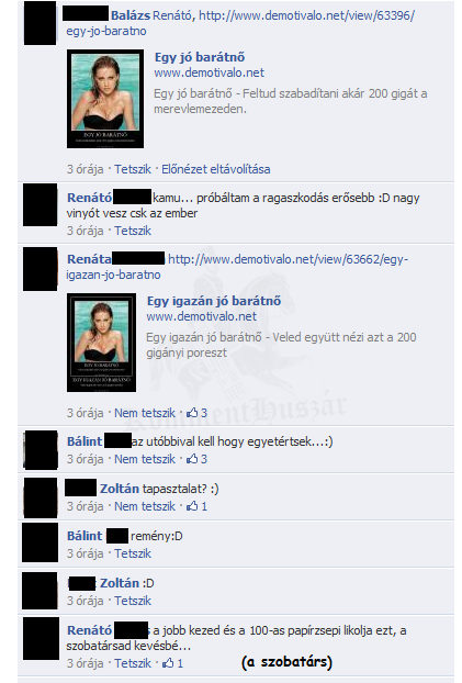 Jobb kéz vs szobatárs
 
