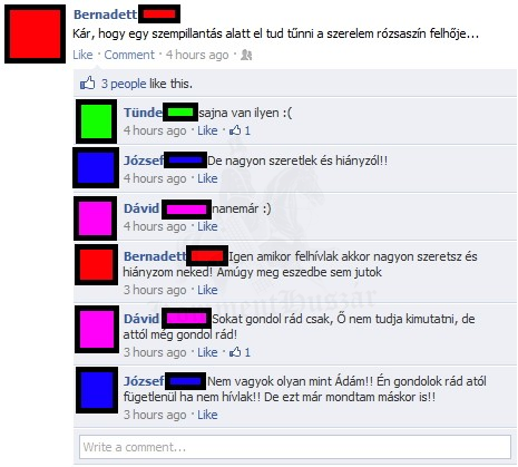 Nyáladzás a facen...
 
