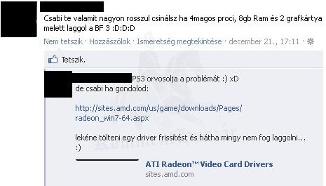 Szaggat a BF3? a PS3 megoldja! :)
 
