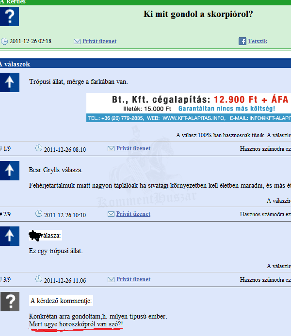 Ki mit gondol a skorpiókról? xD
 
