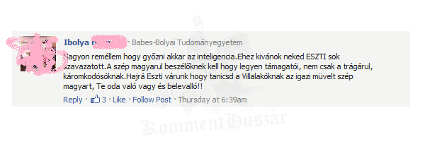 Értelmes ... :D :D TANÍCS MINKET IS! :D
 
