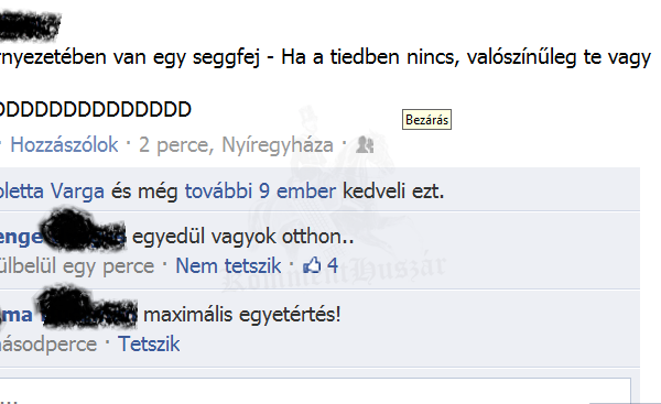 Mindenki környezetében van egy seggfej 
 
