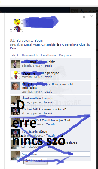 anya bepofátlankodása :D
 
